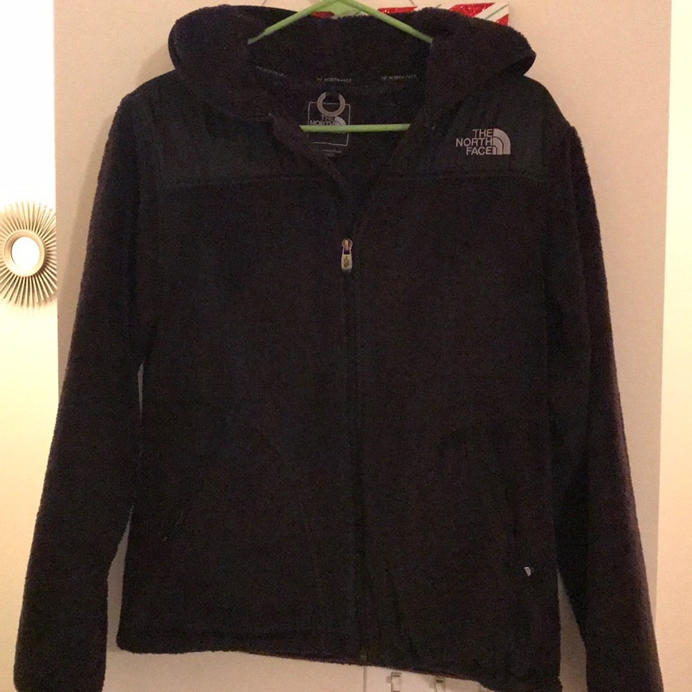 Black hooded north face